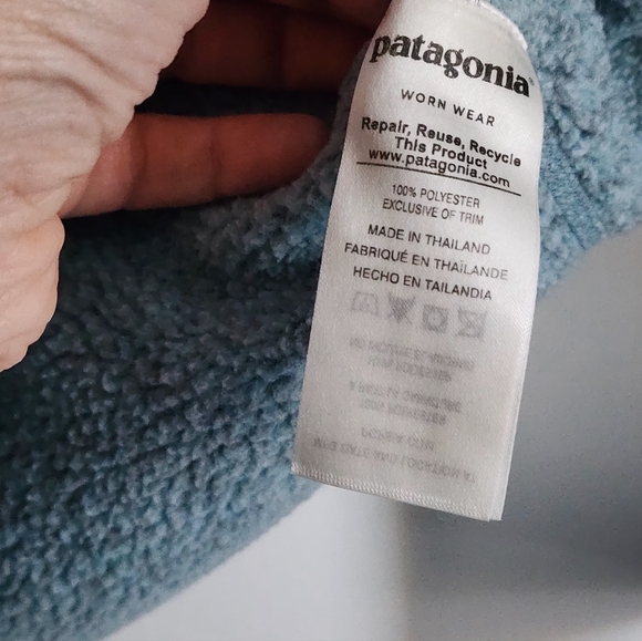 Patagonia Women's Teal Crew Neck Sweater - Picture 5 of 5